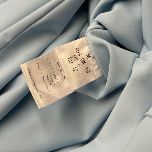 🆕 BRONX & BANCO 🧿 NWOT Camila Rhinestone Cutout Maxi, Powder Blue, Sz M US 6 - Picture 17 of 17